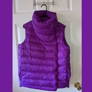 Lauren by Ralph Lauren Purple Puffer Vest